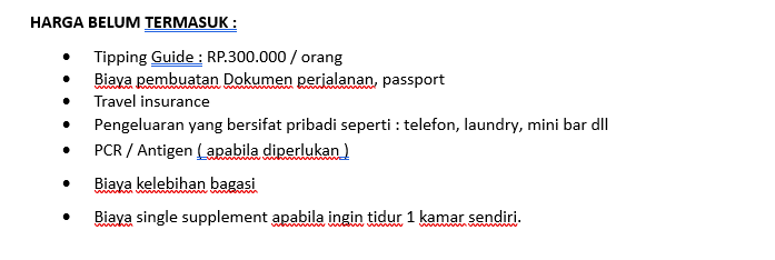 TIDAK TERMASUK